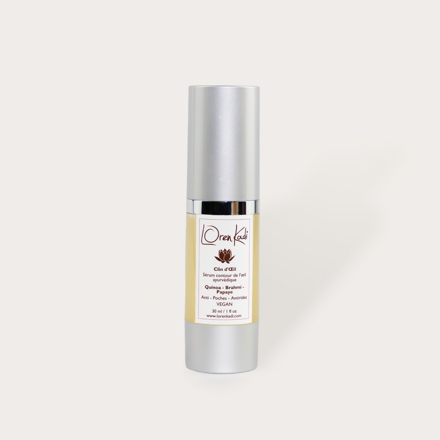 sérum ayurvédique anti-âge pour le contours des yeux, anti-rides et vegan