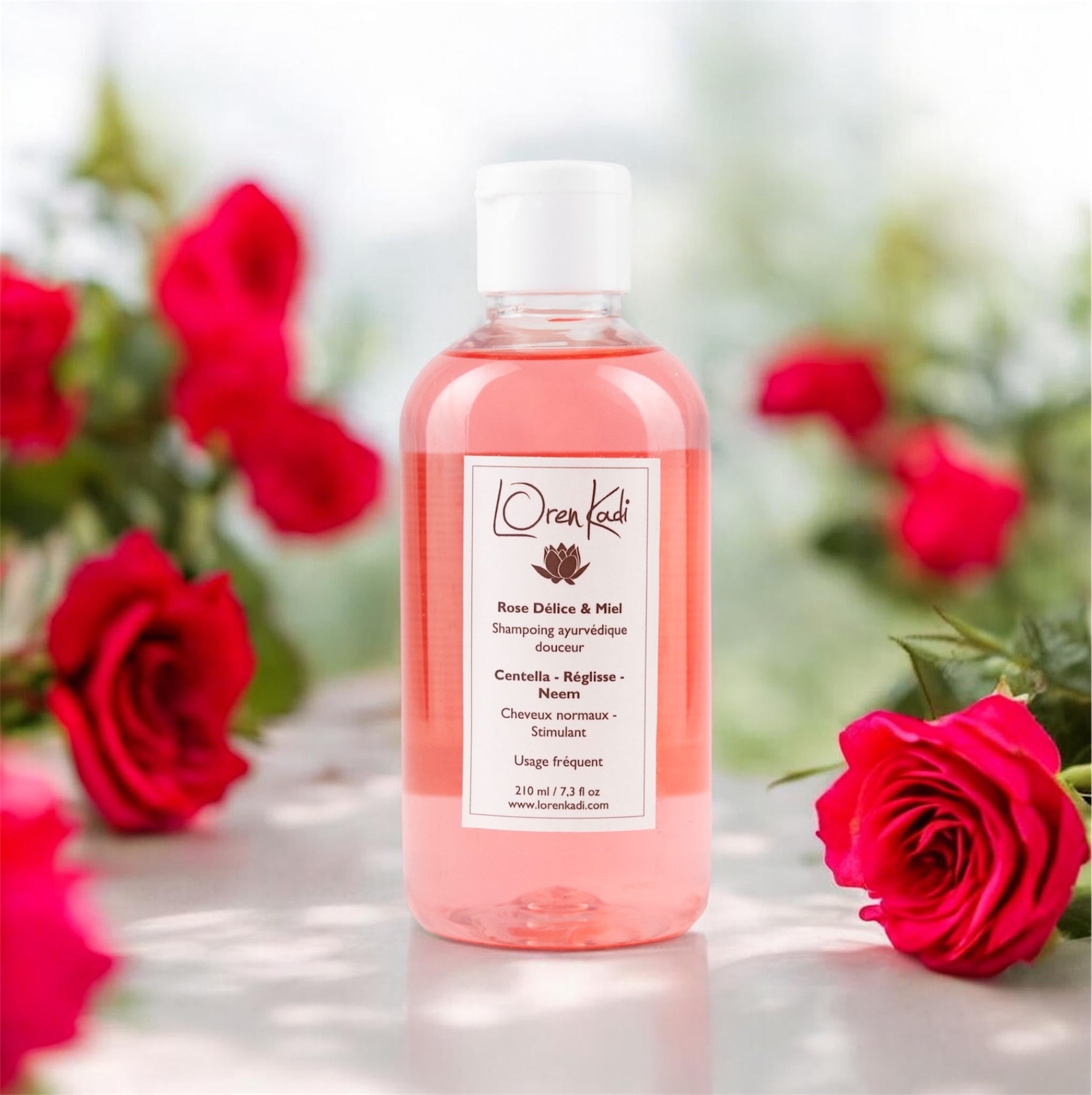 Shampoing ayurvédique cheveux normaux - Rose délice &amp; Miel